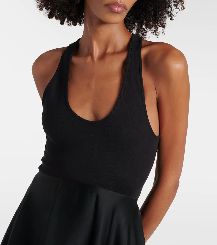 Alaia Cotton-blend midi dress