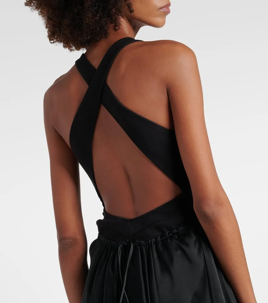 Alaia Cotton-blend midi dress