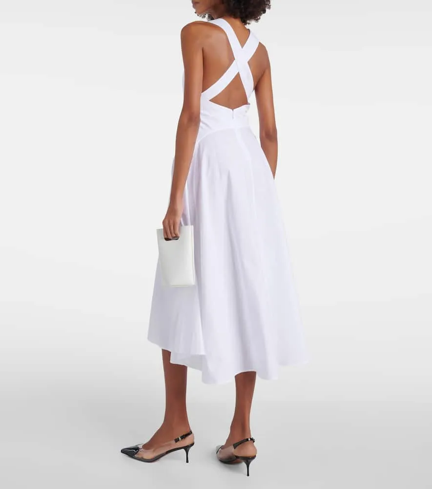 Alaia Cotton poplin midi dress