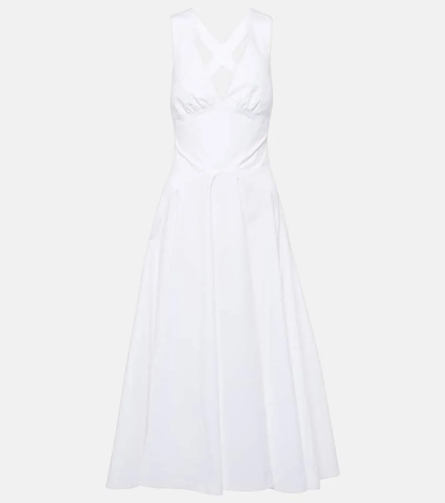 Alaia Cotton poplin midi dress