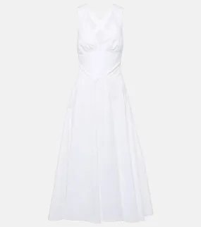 Alaia Cotton poplin midi dress