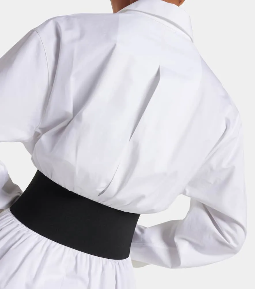 Alaia Cotton poplin shirt dress