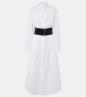Alaia Cotton poplin shirt dress