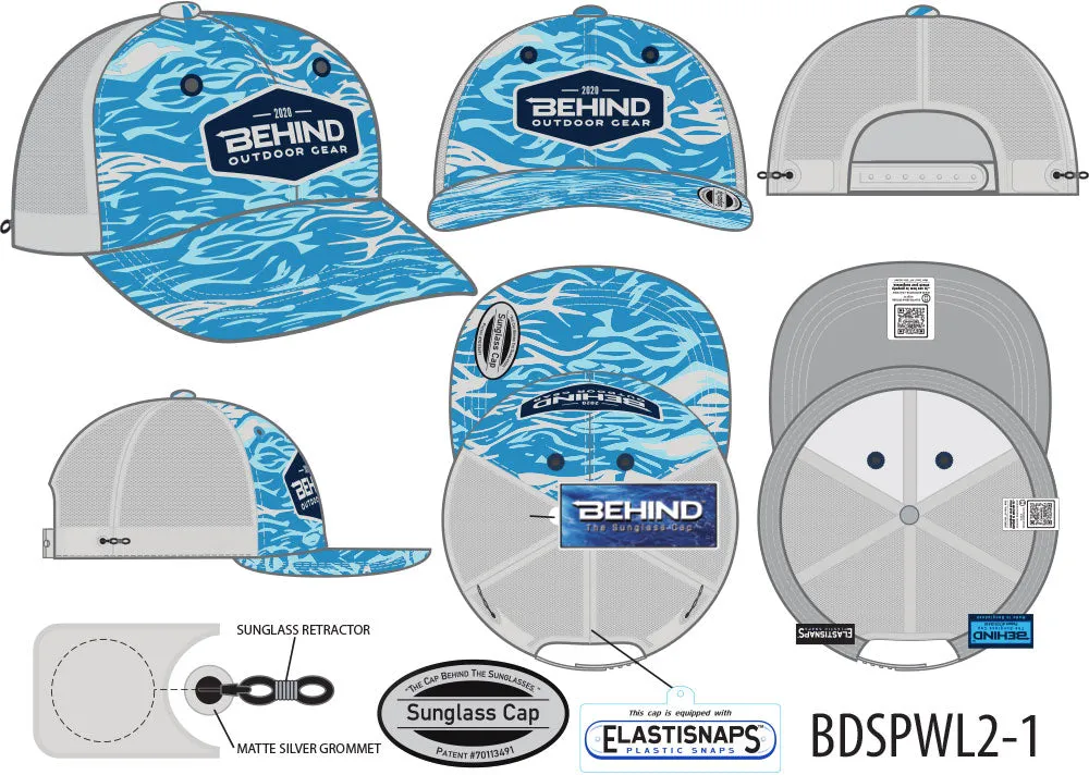 BDSPWL2-1 (BLUE WAVE / WHITE MESH)