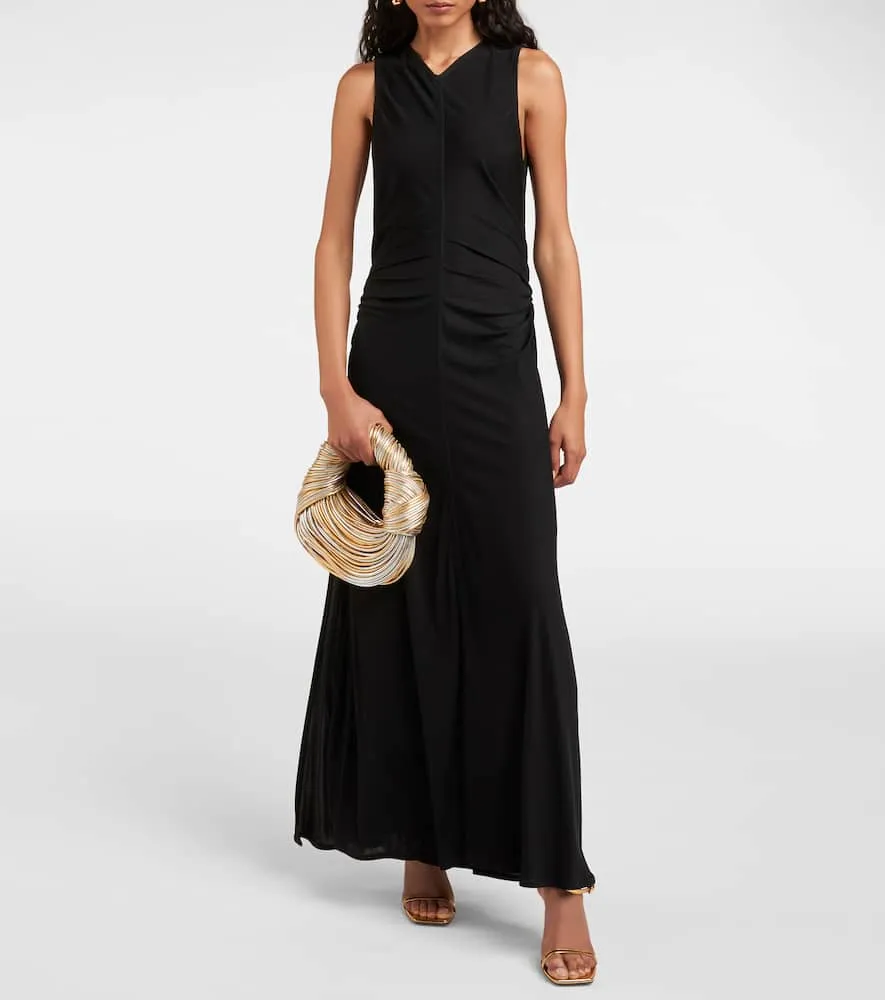 Bottega Veneta Knot jersey maxi dress