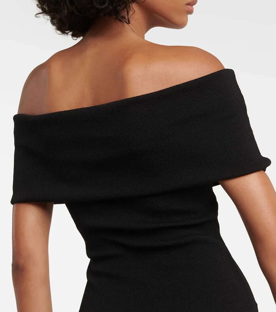 Bottega Veneta Off-shoulder jersey midi dress