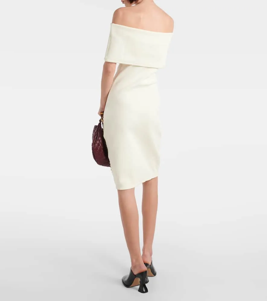 Bottega Veneta Off-shoulder midi dress