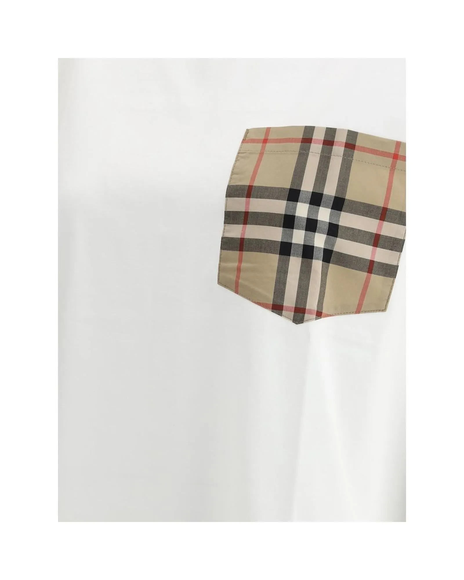 Burberry Archive Check Pocket T-Shirt with Monochrome Pattern