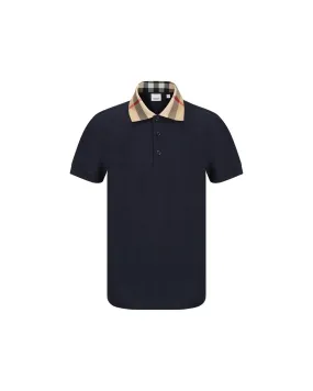 Burberry Classic Cotton Polo Shirt with Archivio Check Pattern