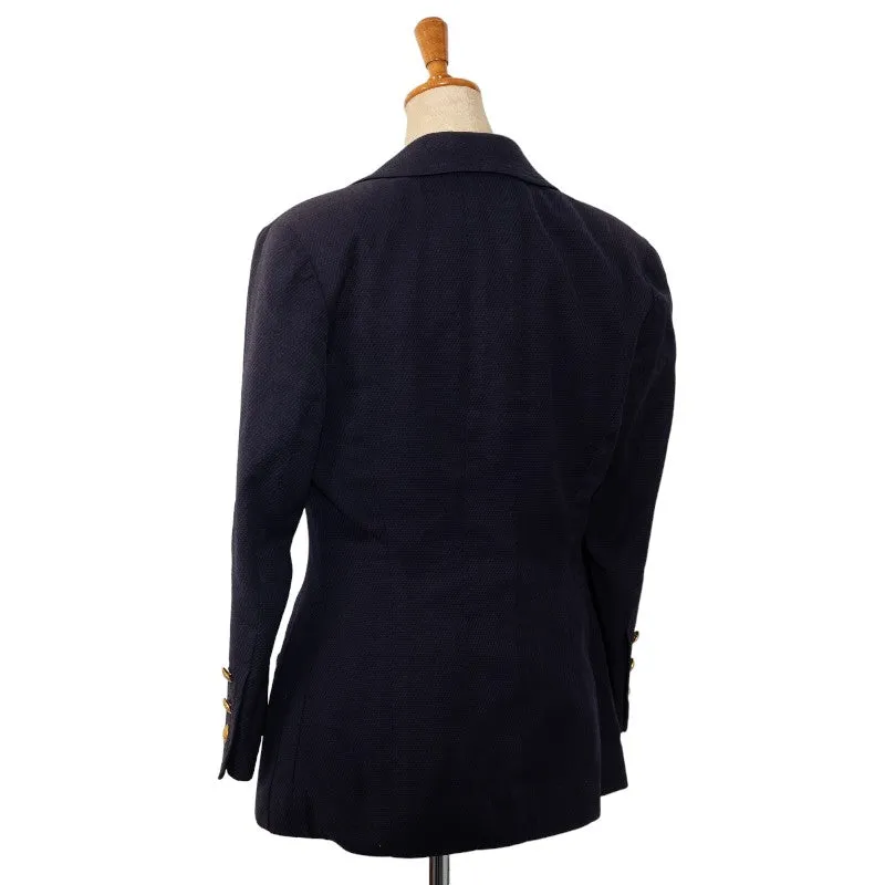Chanel Cotton Double Button Tailored Jacket