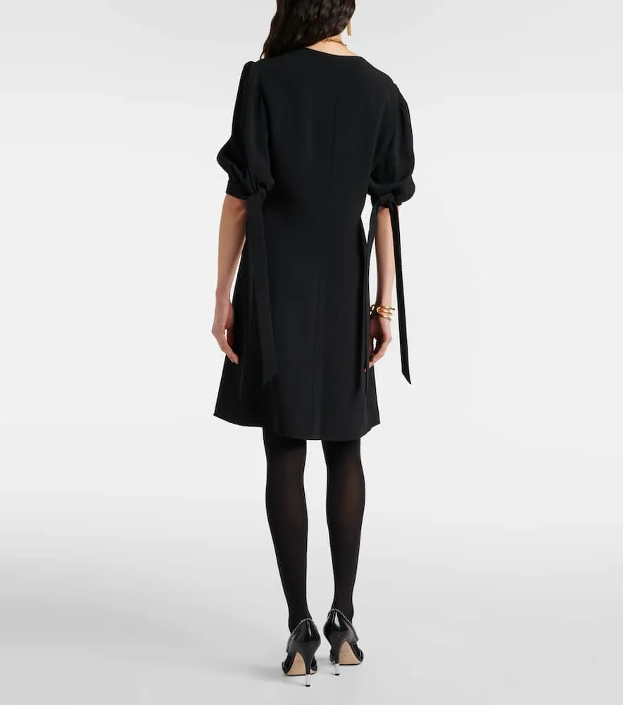 Chloe Balloon-sleeve cr√É¬™pe minidress