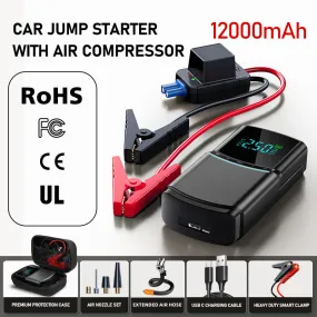 Color: 12000mah Black - Automobile Emergency Start Power Source