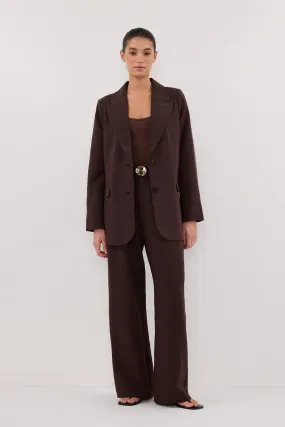 ELLE DARK CHOCOLATE BLAZER