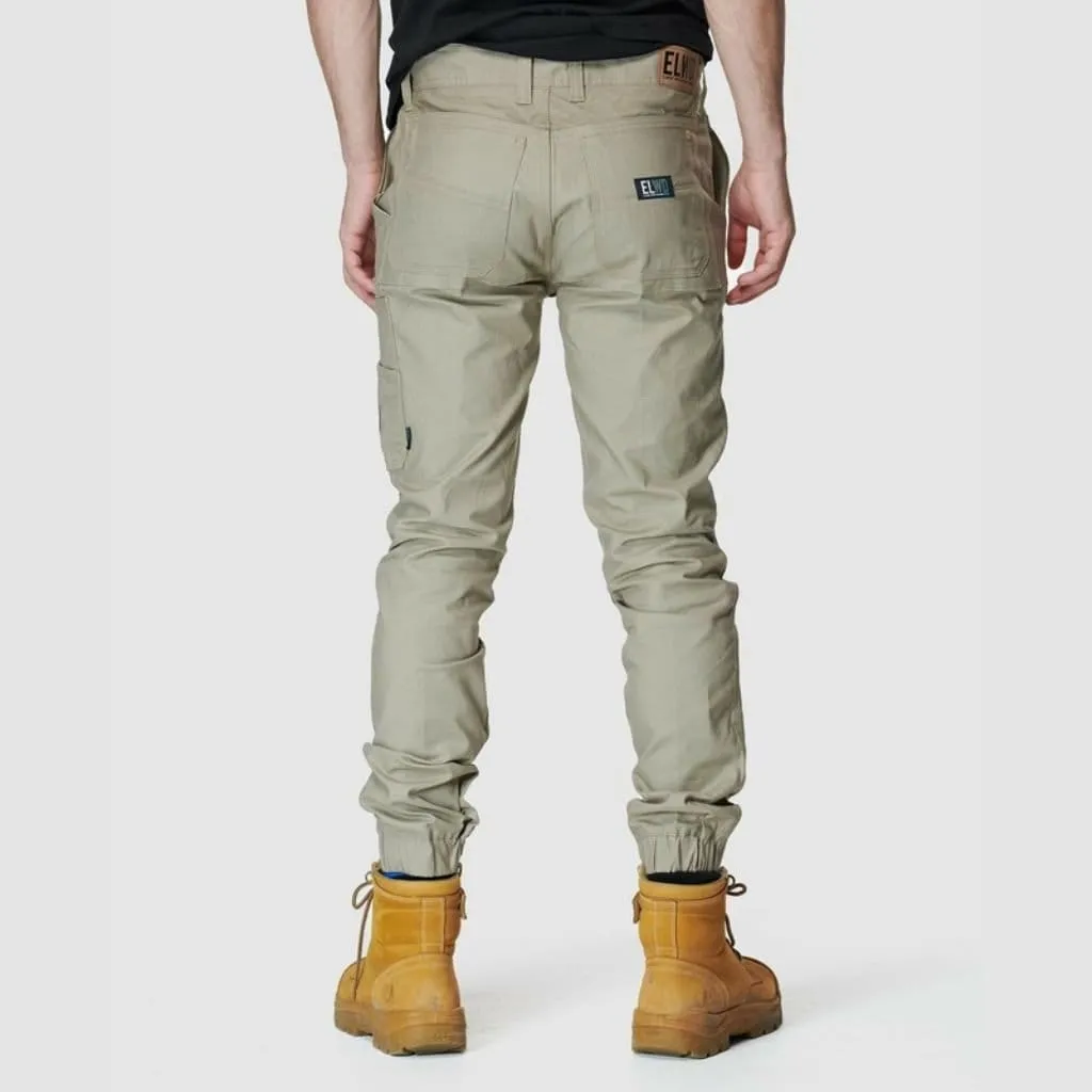 ELWD MENS CUFFED PANT STONE