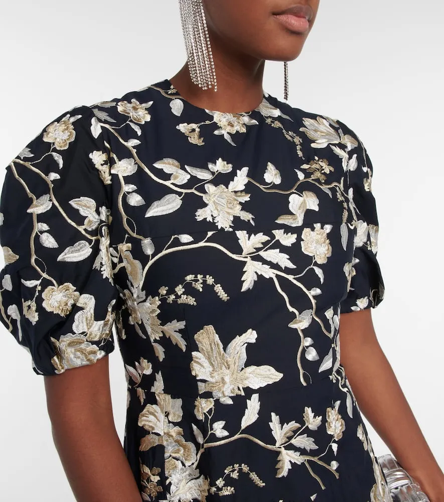 Erdem Kira floral embroidered midi dress