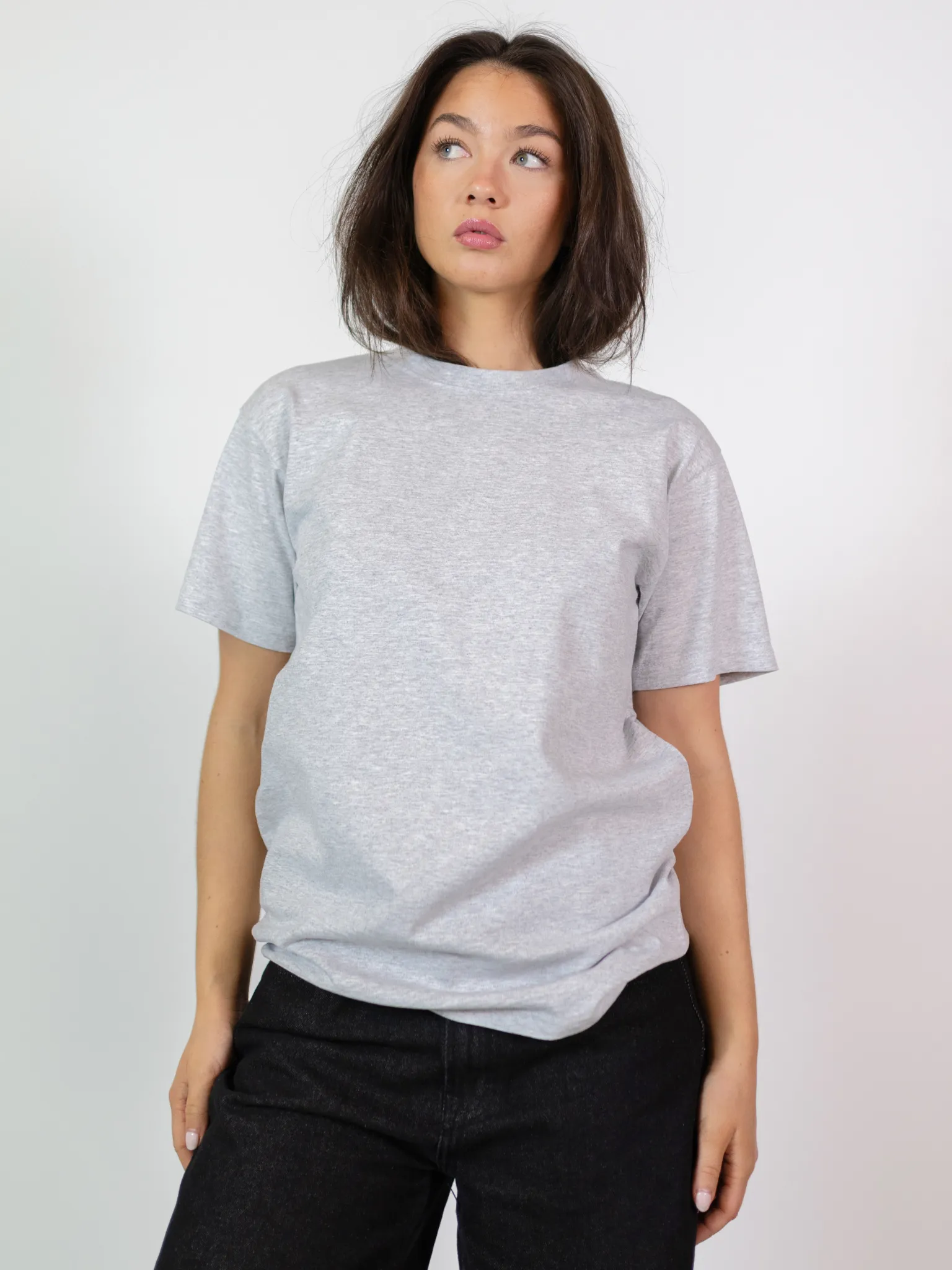 FRUKT-T-SHIRT - GRÅ