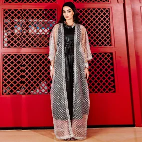 GLOW BRONZE KEFFIYEH ABAYA