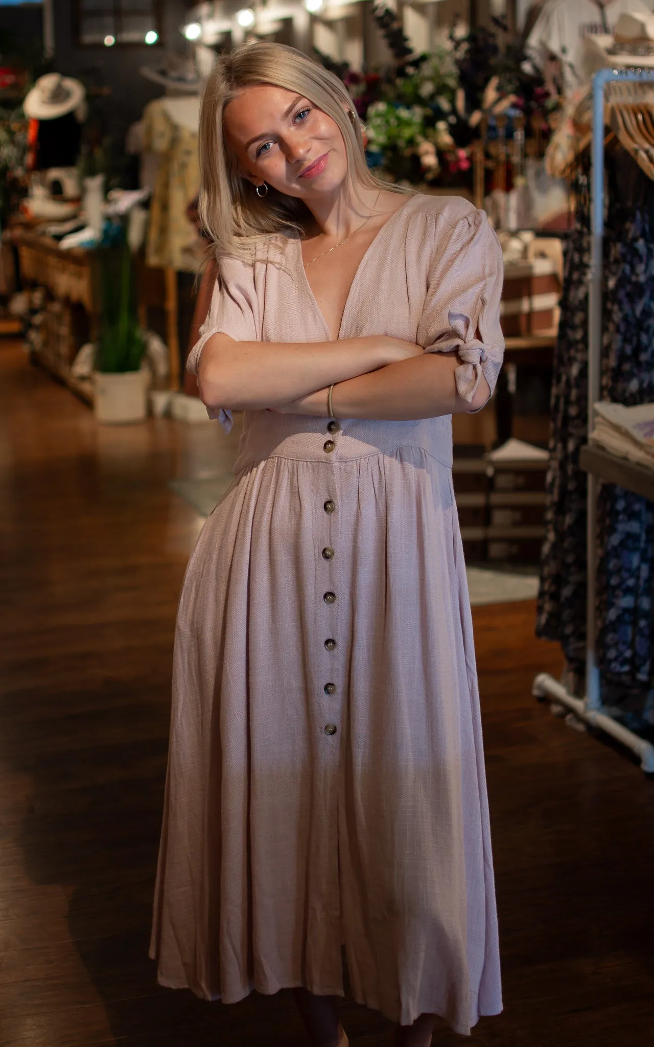 Keep My Secrets Midi Dress