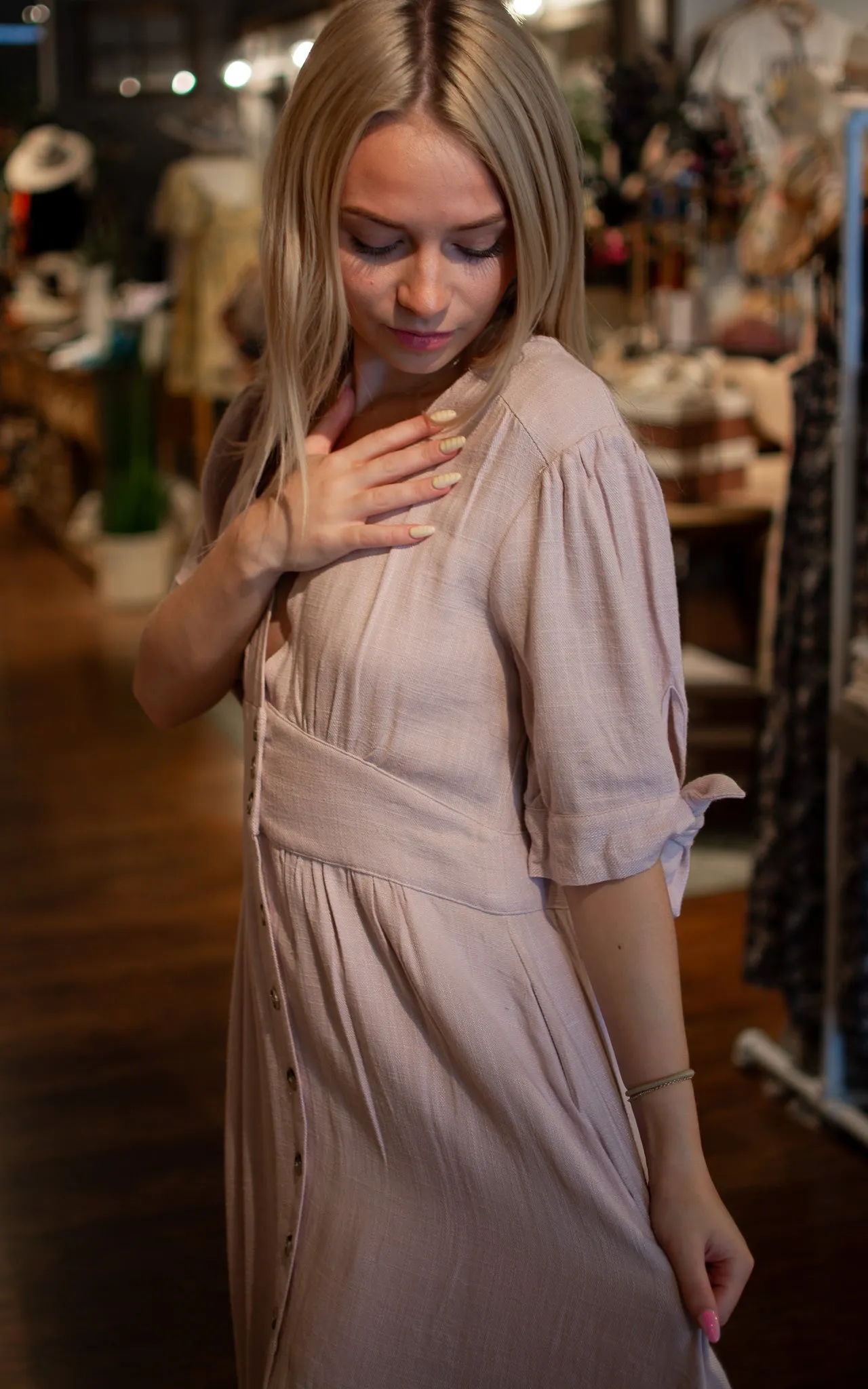 Keep My Secrets Midi Dress