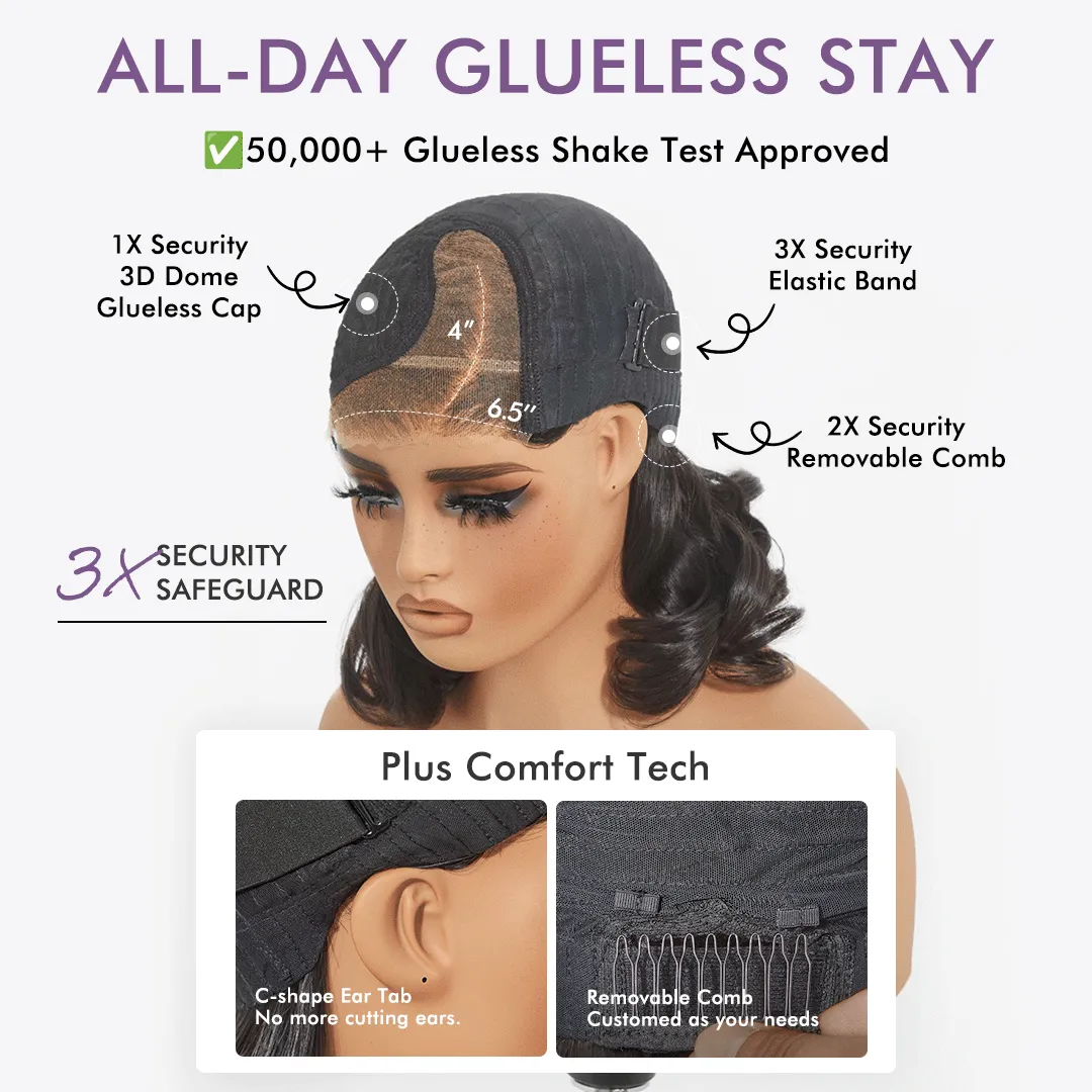 Luvme All-Day Comfort Wig 200% Density Brown Highlight Loose Body Wave Glueless Minimalist HD Lace Wig Pre-Cut Lace