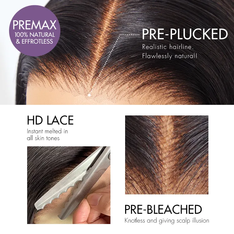 Luvme All-Day Comfort Wig 200% Density Brown Highlight Loose Body Wave Glueless Minimalist HD Lace Wig Pre-Cut Lace