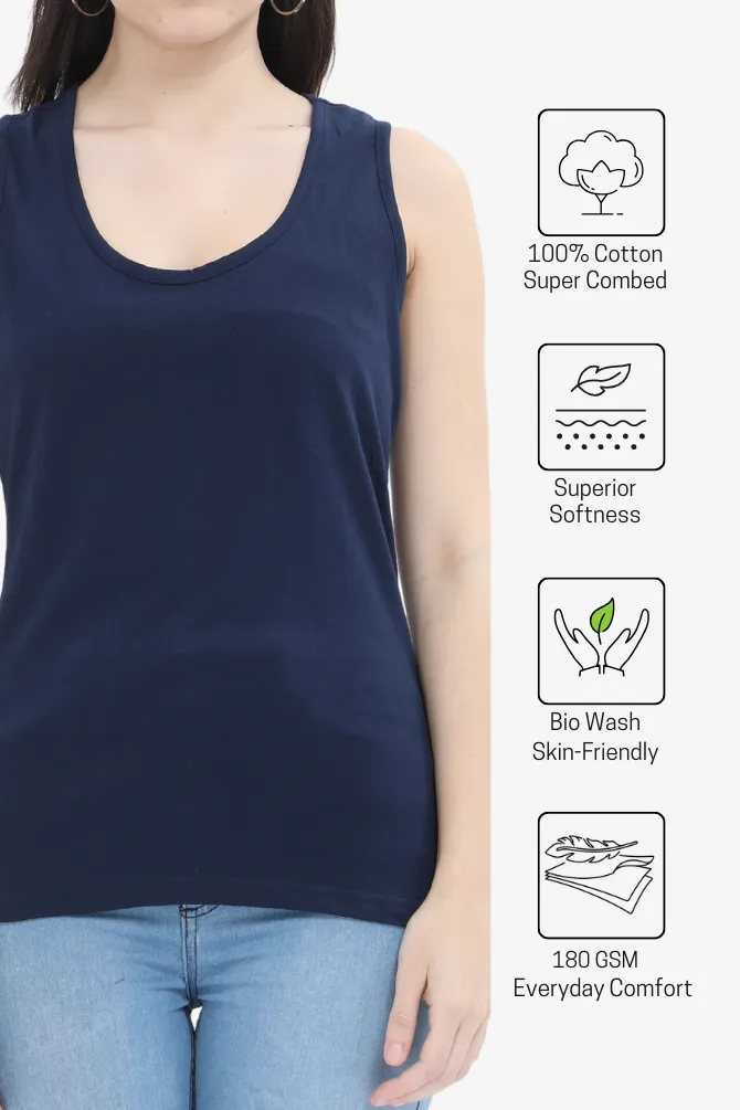 Navy Blue Tank Top for women