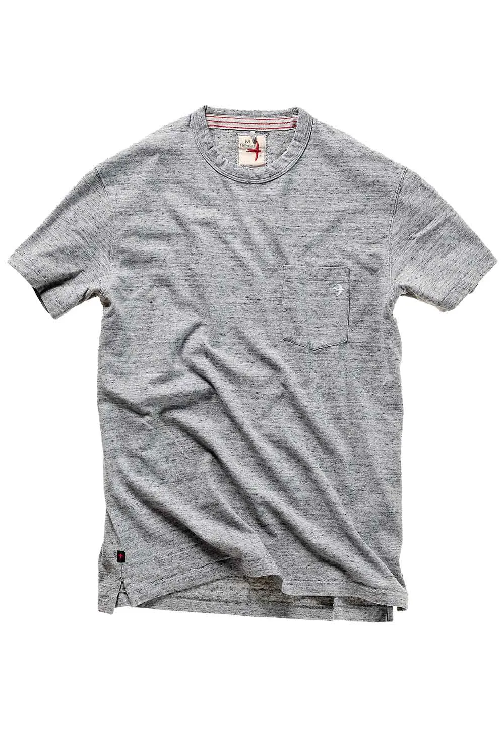 RINGSPUN POCKET TEE Grey