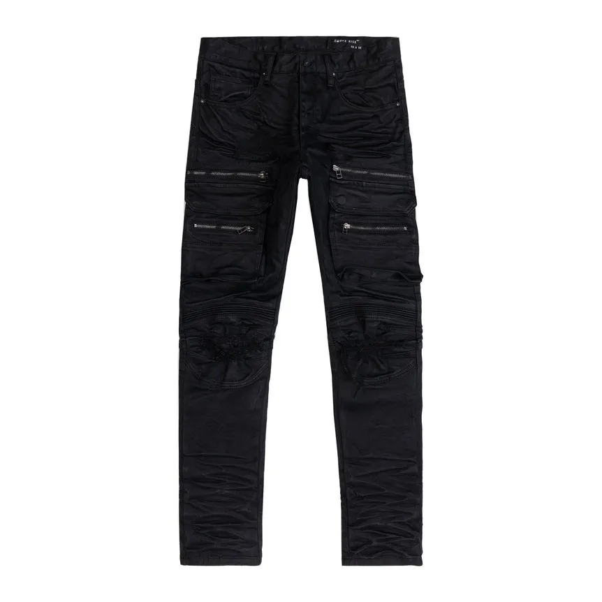 Slim Tapered Utility Engineered  Pant - Jet Black