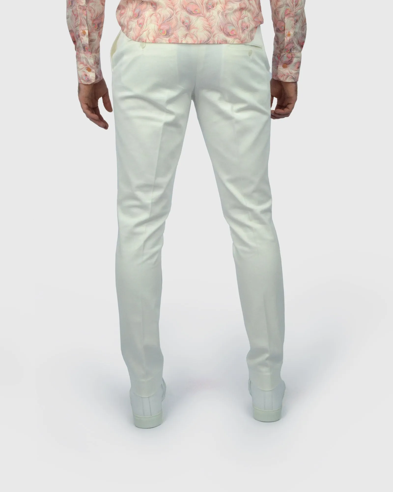 VINCENT & FRANKS S22VF8164 MILK SLIM TROUSER