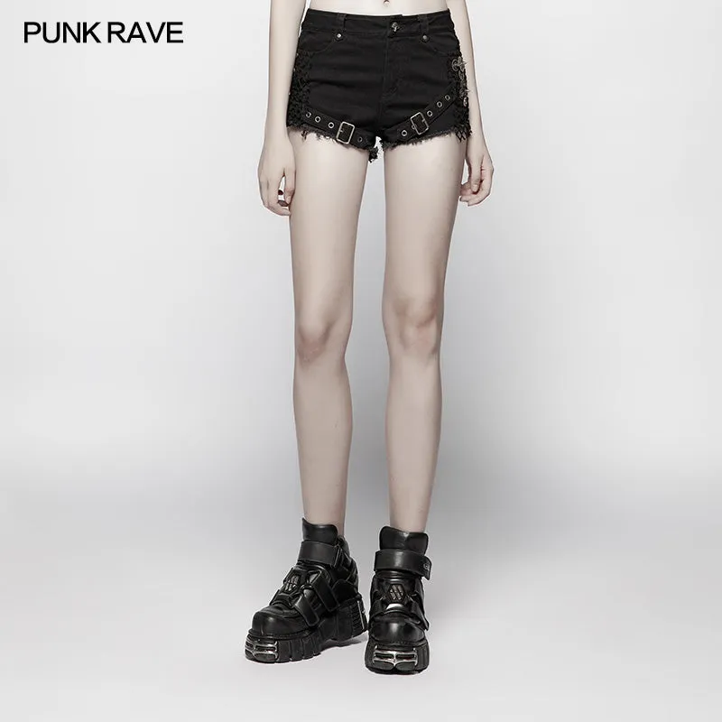 WK-350 Steam Punk Slim Fit Mesh Ultra-Shorts