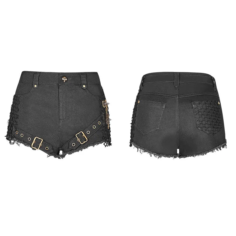 WK-350 Steam Punk Slim Fit Mesh Ultra-Shorts