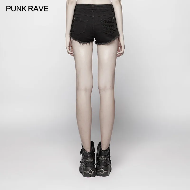 WK-350 Steam Punk Slim Fit Mesh Ultra-Shorts