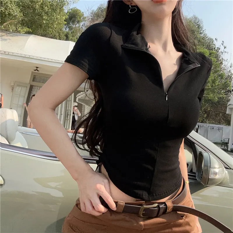 Women's Short Sleeve Solid Color T-Shirts S 539411